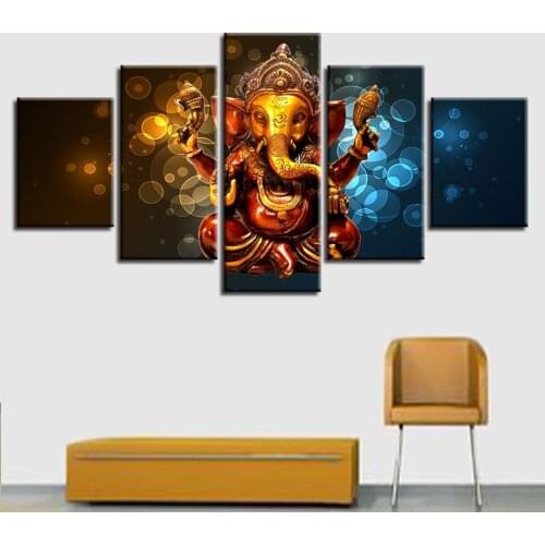 Elephant Trunk God diamond painting 5 pcs full square round picture of rhinestones display diamond embroidery diamond mosaic,art