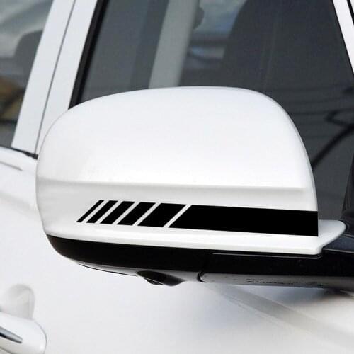 Car Rearview Mirror Stickers Side Stripe DIY Decal for Chevrolet Cruze Epica Lova for jeep renegade compass wrangler dodge