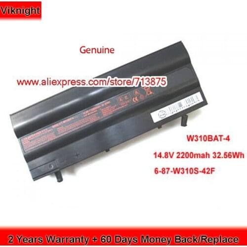 Original 14.8V 32.56Wh W310BAT-4 Battery 6-87-W310S-42F for Clevo W310CZ Zoostorm 7270-9062 6-87-w310s-429 687W310S42F Laptop