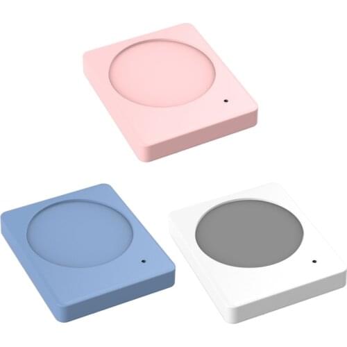 Portable Square Cup Warmer Heat Beverage Mug Mat Keep Drink Warm Heater Mugs Coaster Autumn Winter Desktop Home Kitchen