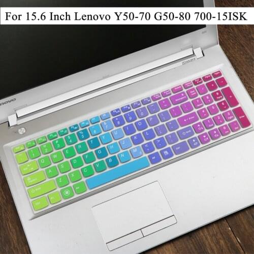 Silicone Laptop Keyboard Cover Sticker for Lenovo Ideapad 700-15ISK 15.6 inch Notebook Protector Sticker Film Skin Protective