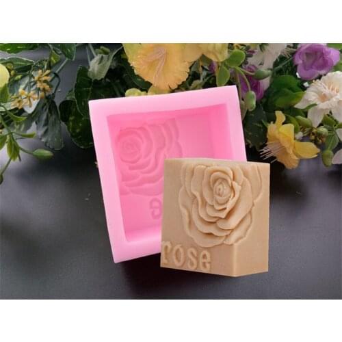 Silicone Mold Rose Flower Handmade Soap Mold Silicone Bakeware Fondant Cake Chocolate Mould Resin Clay Aroma Stone Craft Moulds