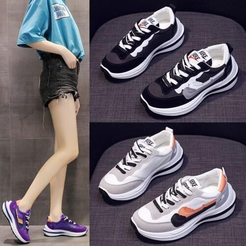 2021 Summer Autumn New Womens Sports Shoes Net Surface Casual Shoes Sneakers for Women Color Matching Woman Shoe Sneakers A169