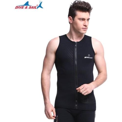 3mm Neoprene Wetsuit Men Diving Suit Vest Swimsuit sleeveless Warm Swimwear Motorboa Drifting Surf Snorkeling Sailing beach wear