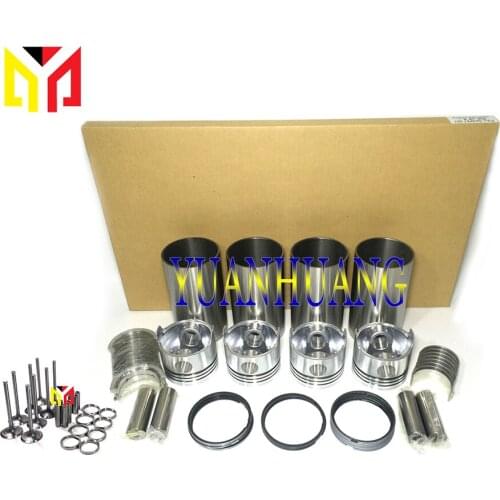 4BE1 Engine Rebuild Kit With Valve Overhual Repair Gasket Set For ISUZU Diesel Liner Piston Ring Bearing