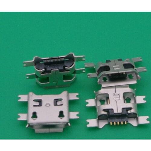 Smartphone tablet pc Sink type 5-pin Micro USB Jack Charging port connector Socket for Huawei/OPPO/Lenovo 100pcs/lot