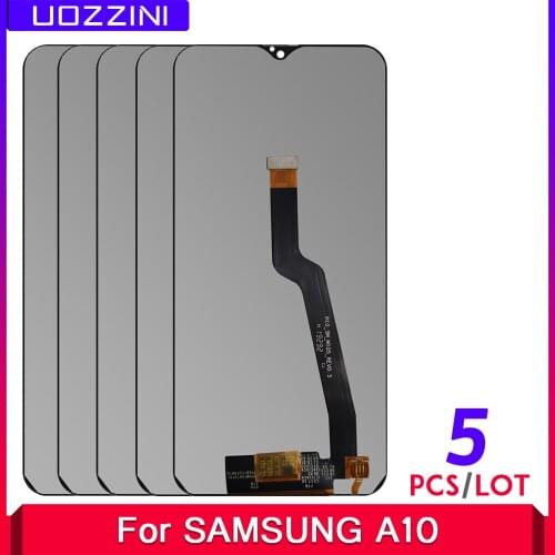 5 Pcs/Lot New AMOLED For Samsung Galaxy A10 A105 A105F SM-A105F LCD Display Touch Screen Digitizer Assembly