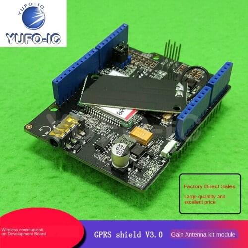 Free Ship 1pcs GPRS Shield V3.0 Wireless Communication Boards Gain Antenna Kit Module