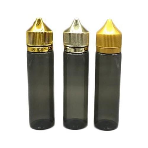 Black E liquid Bottle 60ml Durable Round Pet Pen Shape Bottle With Child Safty Cap