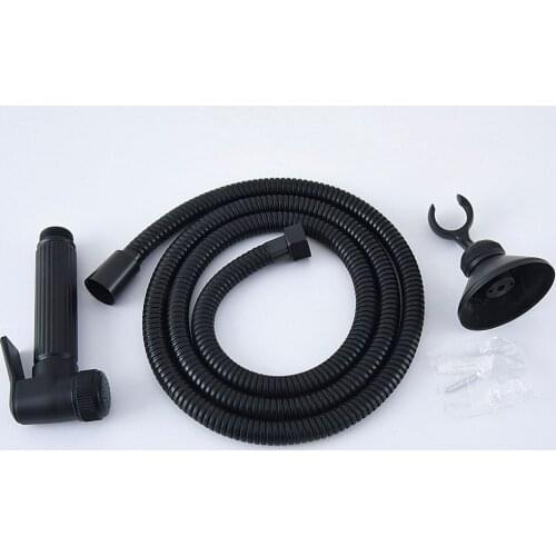 Black Oil Rubbed Brass Bathroom Hand Spray Bracket High Pressure Handheld Shower head 1.5m Hand Held Shower Head Hose mhh069