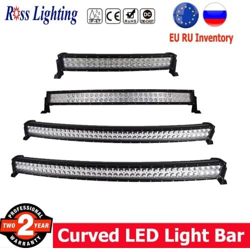 Curved 22/32/42/50/52 inch Offroad LED Work Light Bar Combo 180W 300W LED Bar for Truck 4WD 4x4 SUV ATV 12V LED Light