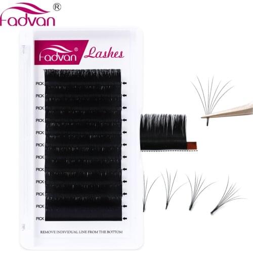 Fadvan Magic Eyelash Volume Easy To Make Fan Effect Eyelash Extension Faux Mink Eyelashes Natural Camellia Lash Extension