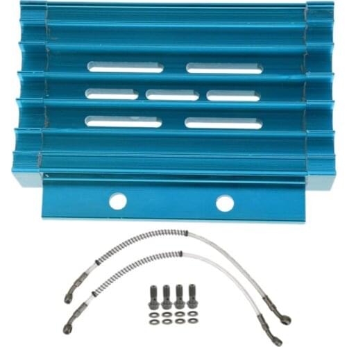 Motorcycle Oil Cooler Oil Radiator Kit Aluminum Alloy for 50CC 70CC 110CC 150CC 250CC Motorcycle ATV PIT BIKES