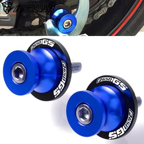 Motorcycle Accessories M8 Swingarm Sliders Spools Stand Screws For BMW F650GS F 650 GS 2000-2005 2001 2002 2003 2004