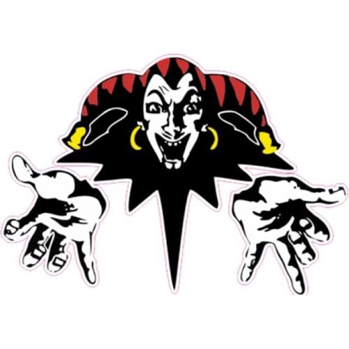 S41005#Various Sizes Funny Self-adhesive Decal King and the Clown Car Sticker Waterproof Auto Decors on Bumper Rear Window