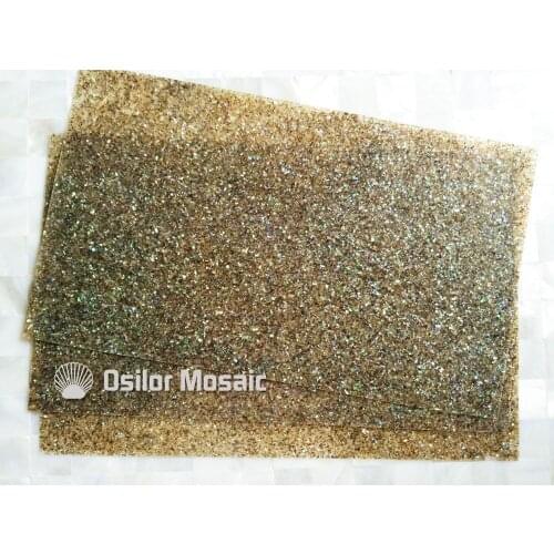 Natural shell laminate for musical instrument and furniture inlay