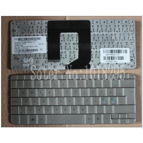 New Laptop keyboard for HP Pavilion DM1-1000 DM1 Silver Keyboard Notebook Replacement Nordic NE