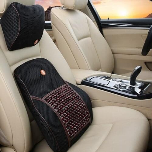 New four seasons car headrest backrest suit waist pillow backrest cushion for carseat memory cotton seat and neck support