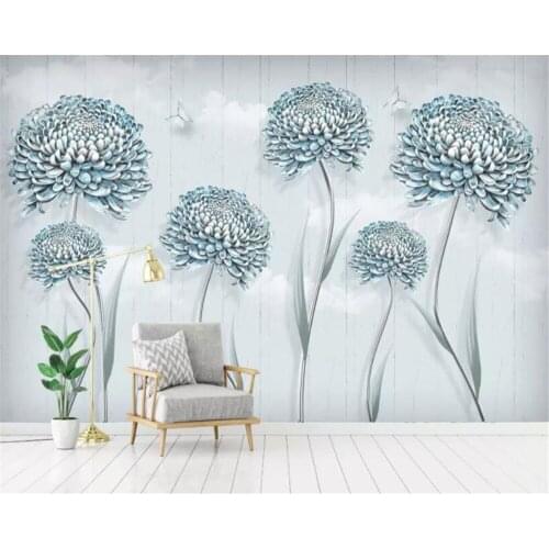 Beibehang Custom photo wall mural wallpaper Modern small fresh floral dandelion living room wall papers home decor 3d wallpaper