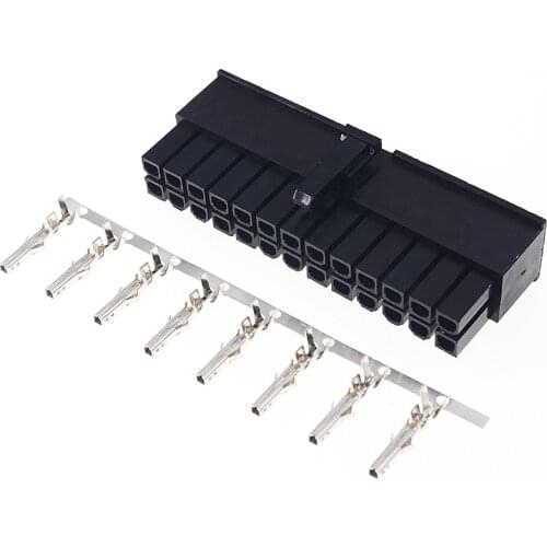 4pcs 5557 4.2 mm 26 pin Rectangular Housing Connector Receptacle 0.165" 26 Position 4.20 mm Latch Lock Female Socket Contact