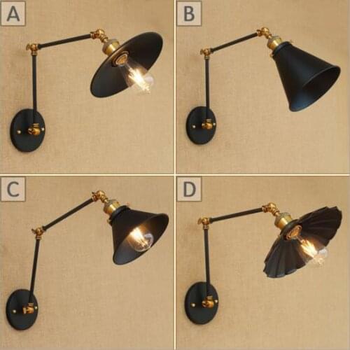 Rustic Edison Retro Wall Lights For Home Dinning Stair Loft Style Industrial Vintage Wall Lamp Sconces Rustic Applique LED