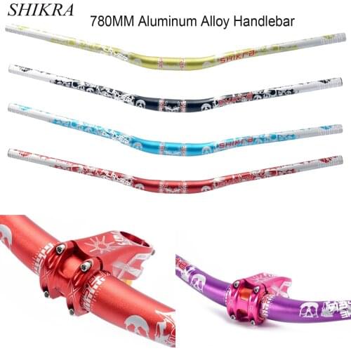 MTB Mountain Bike Handlebar XC/DH Downhill Cross Country Swallow Lengthened Aluminum Alloy Ultralight Riser Bicycle 31.8mm 780mm