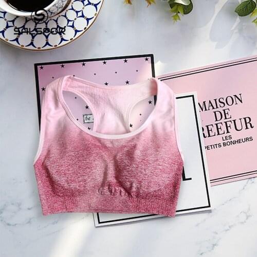 SALSPOR Seamless sports Bra Women Fitness Gym Sportswear Top Female Comfort Sexy Bralette Clothing Push Up Breathable Bra