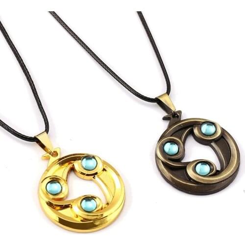 Filmore Jewelry DOTA2 Choker Necklace Talisman Of Evasion Pendant Keychain Men Women Gift Game Accessories