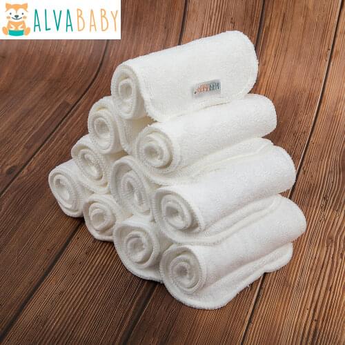 10 pieces/lot) 80% Polyester and 20% Polyamide Absorbent 3 layers Microfiber Inserts