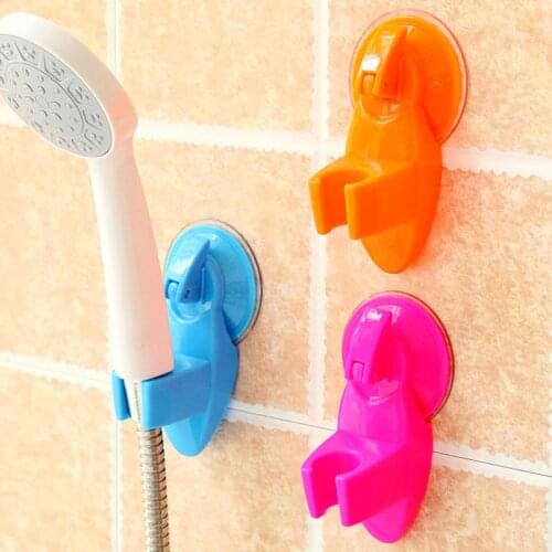 2pcs Bathroom Adjustable Movable Hand held Shower Head Holder Shower Mounting Brackets Shower Seat Chuck Attachment Suction Cup