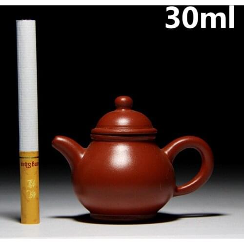 30ml Mini Teapots Ceramic Handmade Purple Clay Pot Yixing Zhisha Tea Pot Small Porcelain Chinese Tea Set Authentic Free Shipping