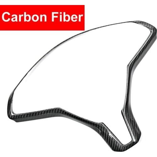 Car Real Carbon Fiber Steering Wheel Trim Cover Auto Sticker Add on Style For TESLA Model X Model S 2014 2015 2016 2017 2018