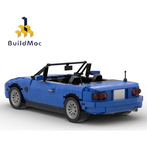BuildMoc Technical Car Series Creator City Roadster Building Blocks Supercar Toys Vehicles Set DIY Educational Children Boy Gift