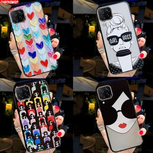 A32 A12 A02S A42 A52 A72 Case Colorful Clear Cartoon Silicon Phone Cases For Samsung Galaxy A12 A02S A42 A52 A72 A32 4G 5G Cover