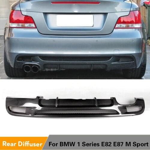 Carbon Fiber / FRP Car Rear Bumper Lip Spoiler Diffuser for BMW E82 E88 M Sport 2 Door Only 07-13 Convertible Non Hatchback