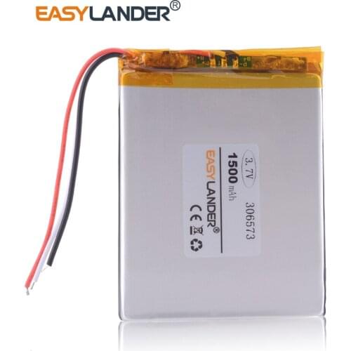 3 line 306573 3.7V 1500mAh Lithium Polymer LiPo cells power battery For reader digma s665 ebook