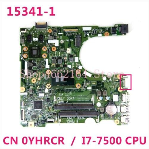 15341-1 CN 0YHRCR YHRCR 0YHRCR I7-7500U Radeon R5 2G Motherboard for Dell Inspiron 15 3567 Vostro 3568 3567
