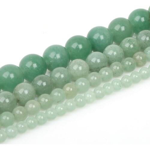 Natural Stone Green Aventurine Beads 4 6 8 10mm Round Loose Spacer Beads For Jewelry Making DIY Bracelet Necklace