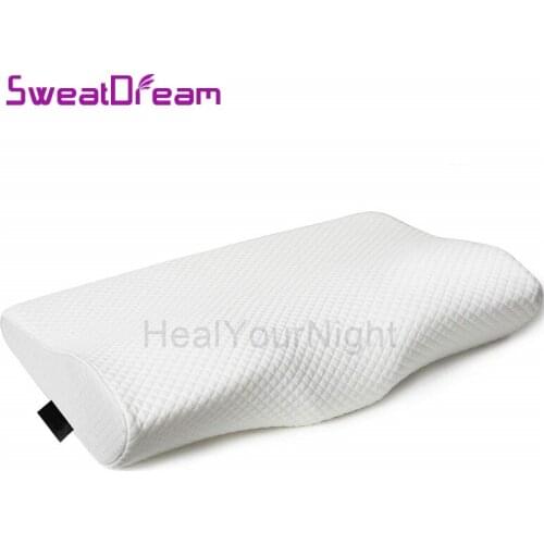 Memory Foam Pillows for Sleeping Bed Neck Pillows Protection Slow Rebound Memory Foam Butterfly Shaped Orthopedic Pillow 50*30CM