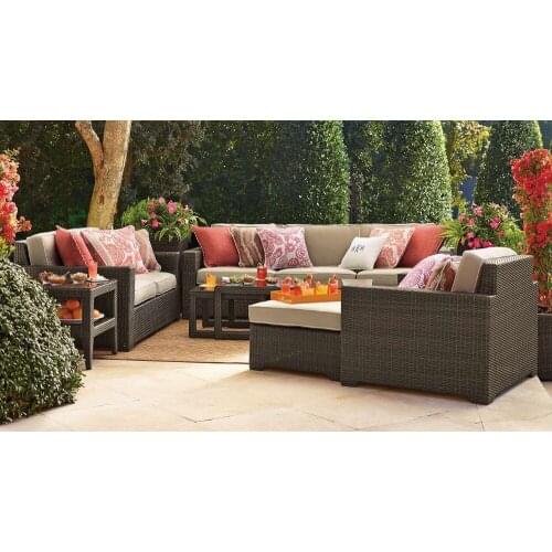 All weather modern composite synthetic rattan patio sunroom furniture sale