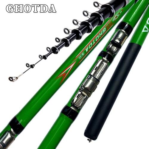 GHOTDA 2.7M 3.6M 4.5M 5.4M 6.3M Spinning Fishing Rod Telescopic Rock Fishing Rod Carp Feeder Rod Surf Spinning Rod