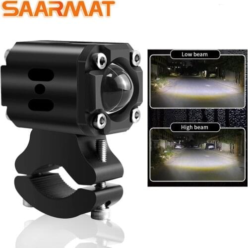 LED Moto headlights High power 35W Hi/Lo Beam Mini Lens Paving lights For Suzuki Honda Yamaha kawasaki Benelli BMW Ducati