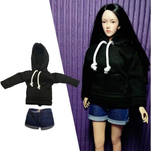 1/6 Scale Hoodie Shorts Clothes Outfits for 12" Figure Body Doll Accessories