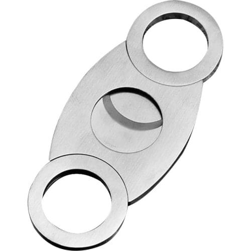 Comfortable Grip Double Blade Stainless Steel Cigars Scissors Portable Cigar Cutter Smoking Accessories