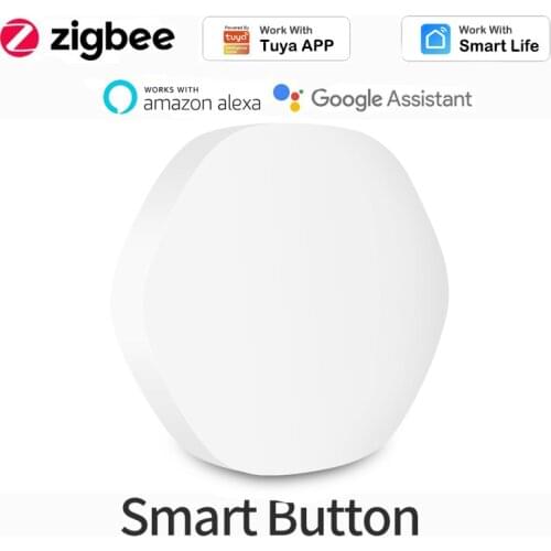 Tuya Zigbee 3.0 Smart Wireless Smart Switch Button Control Multi-scene Linkage Smart Switch Work With Alexa Google Home