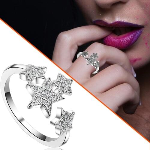 Rings Small Stars Stainless Steel Ring for Women Anniversary Wedding Gift Jewelry Accessories 2021 New Fashion Anillos Bague