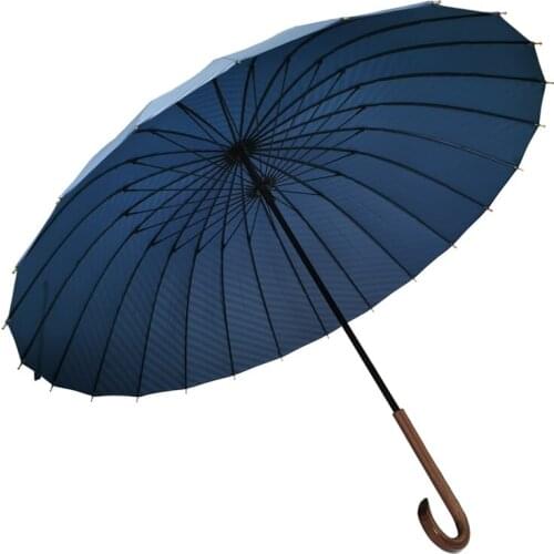 Non-Automatic Women Umbrella 23"24K Long Handle Umbrella Windproof Strong Frame Waterproof Fashion Colorful Big Paraguas Зонтик