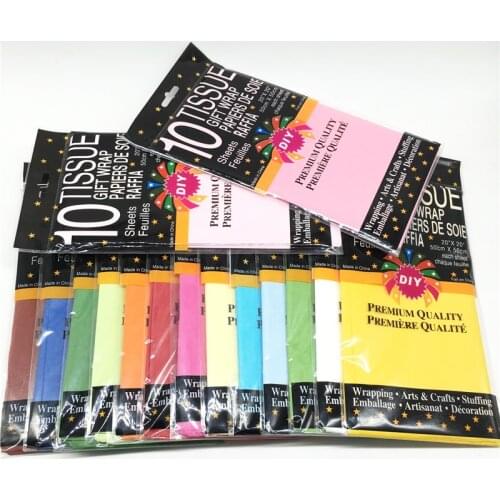 10sheets/pack Tissue Paper Flower Wrapping Paper Gift Packaging Craft Paper Roll Wine Shirt Clothing Wrapping Packing Material