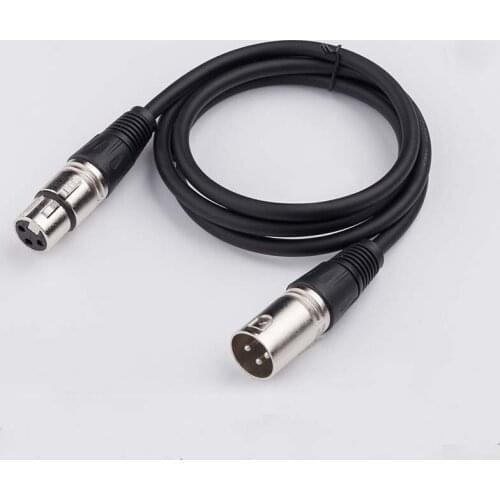2pcs Computer Cable Connector XLR Male To Female Extension Cable Microphone Mixer Balance XLR Connector Audio Line