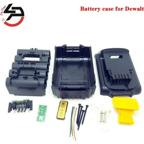 20v Li-ion Rechargeable Battery case for Dewalt Plastic Shell( Box No Cells Inside) DCB180 DCB181 DCB182 DCB200 DCB201
